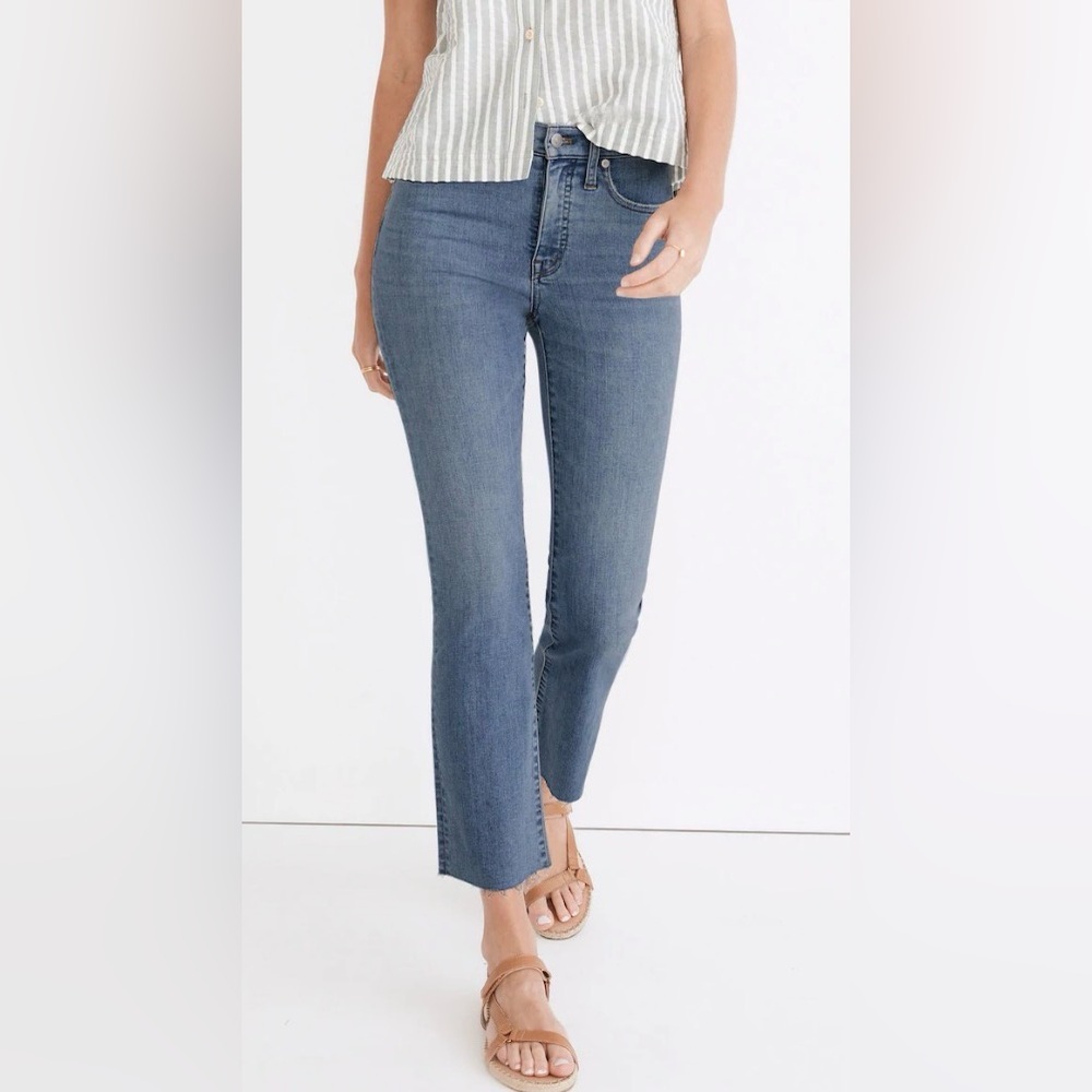 Madewell Cali Demi-Boot Jeans in Shoreham Wash. NWT